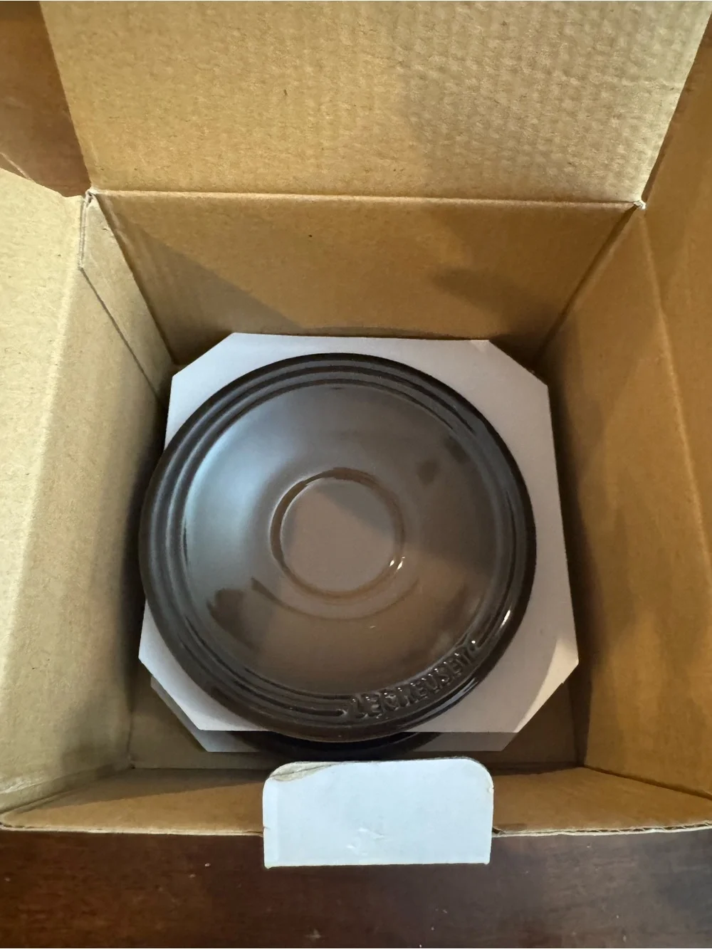 Le Creuset NEW Espresso Cup Set w/ Saucers Black/Brown exclusive Café Collection